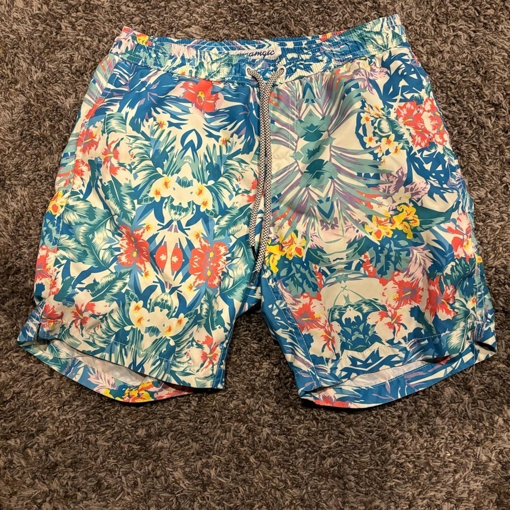 Men’s Floral Swim Trunks